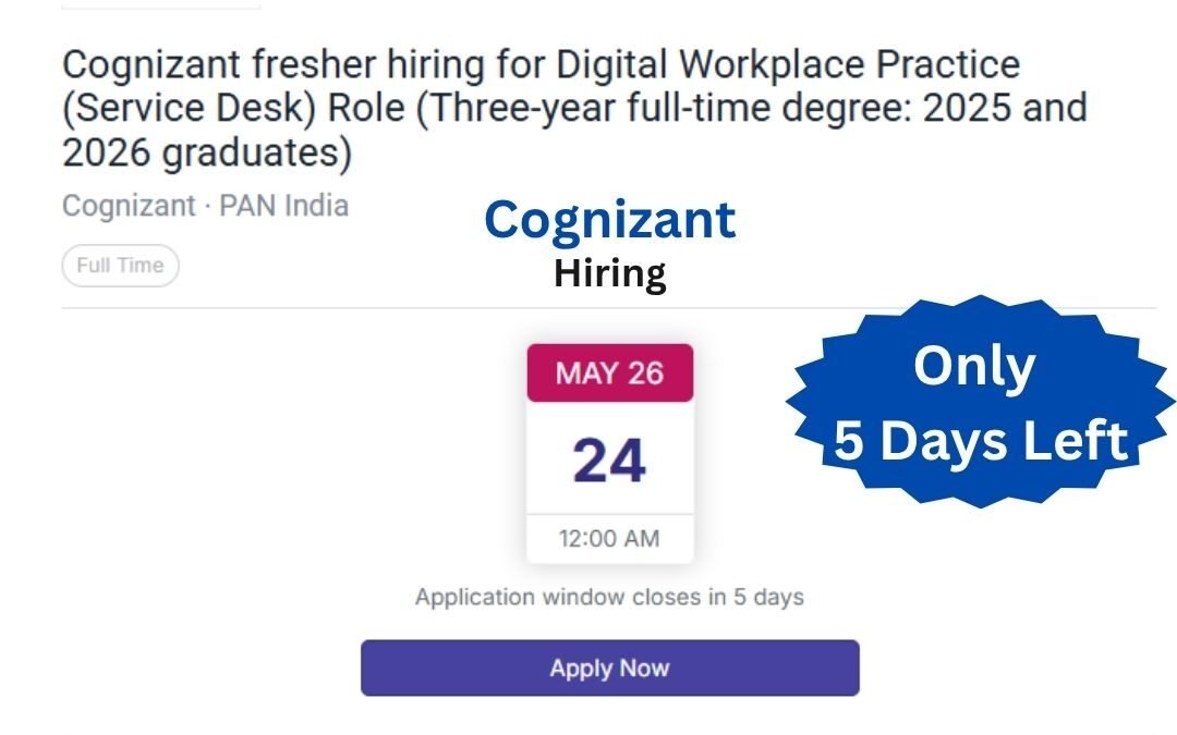 Cognizant Off-campus Drive 2026
