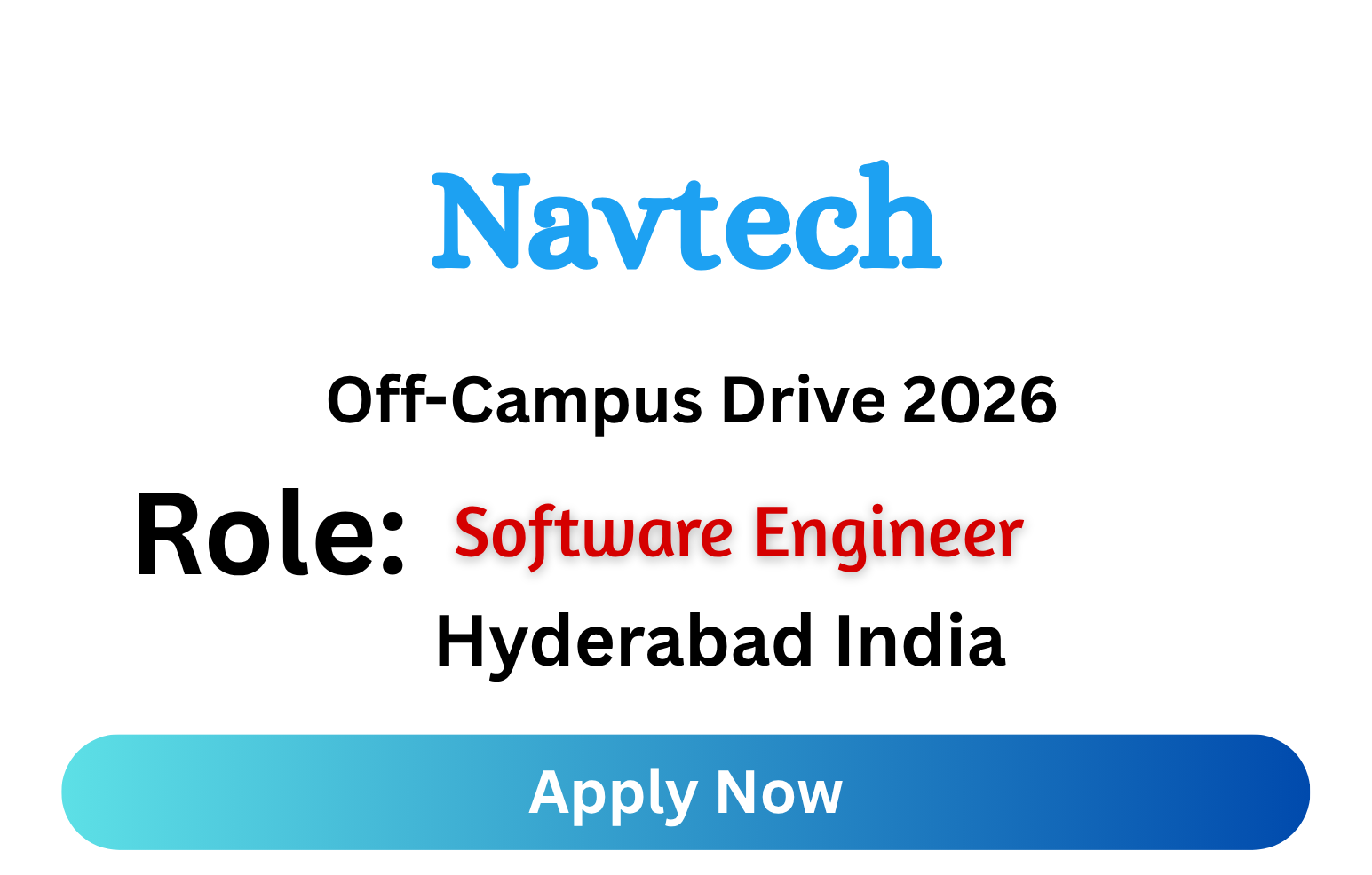 Navtech Off-campus Drive 2026