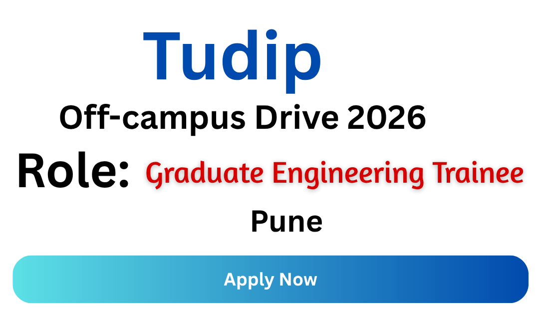 Tudip Off-campus Drive 2026