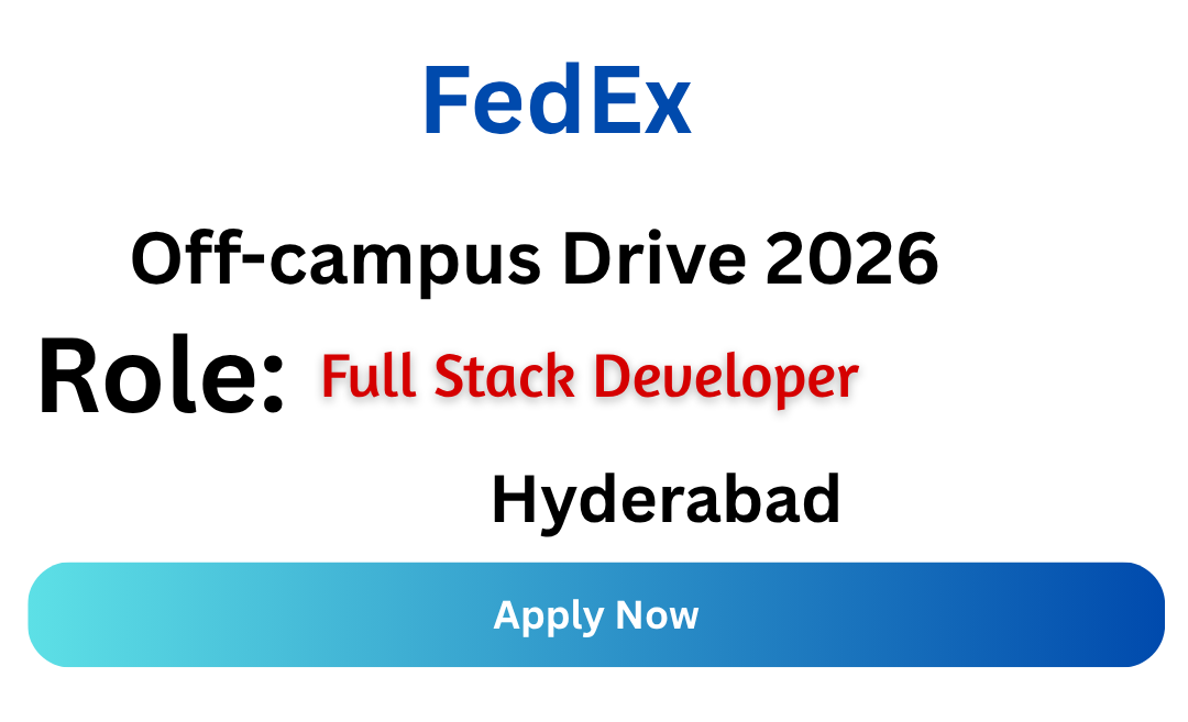 FedEx Off-campus Drive 2026
