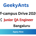 GeekyAnts Off-campus Drive 2026
