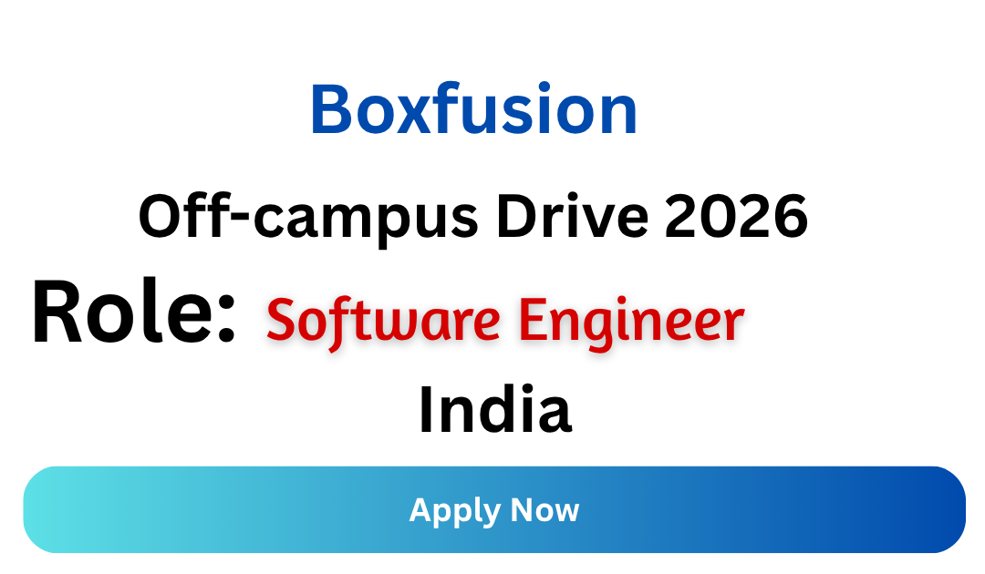 Boxfusion Off-campus Drive 2026