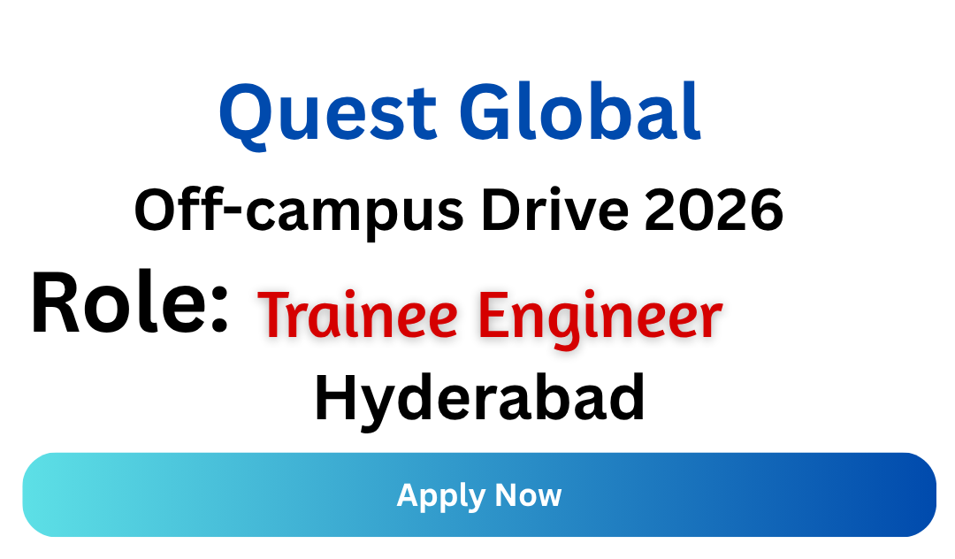 Quest Global Off-campus Drive 2026
