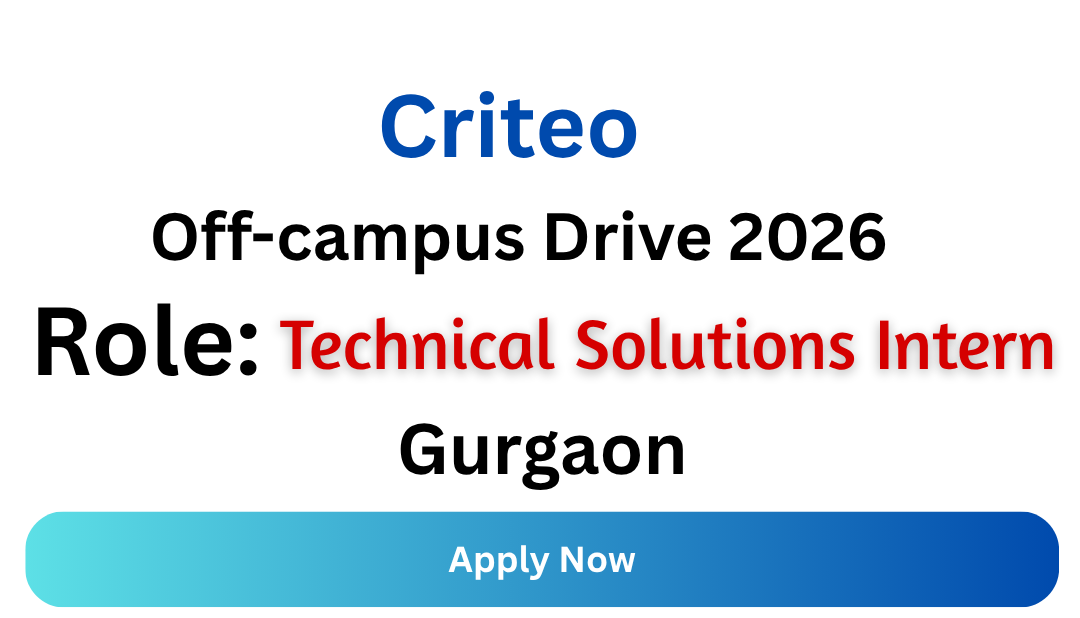 Criteo Off-campus Drive 2026