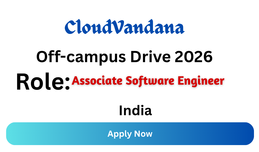 CloudVandana Off-campus Drive 2026