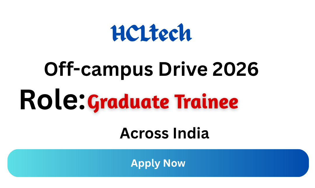 HCLTech Off-campus Drive 2026