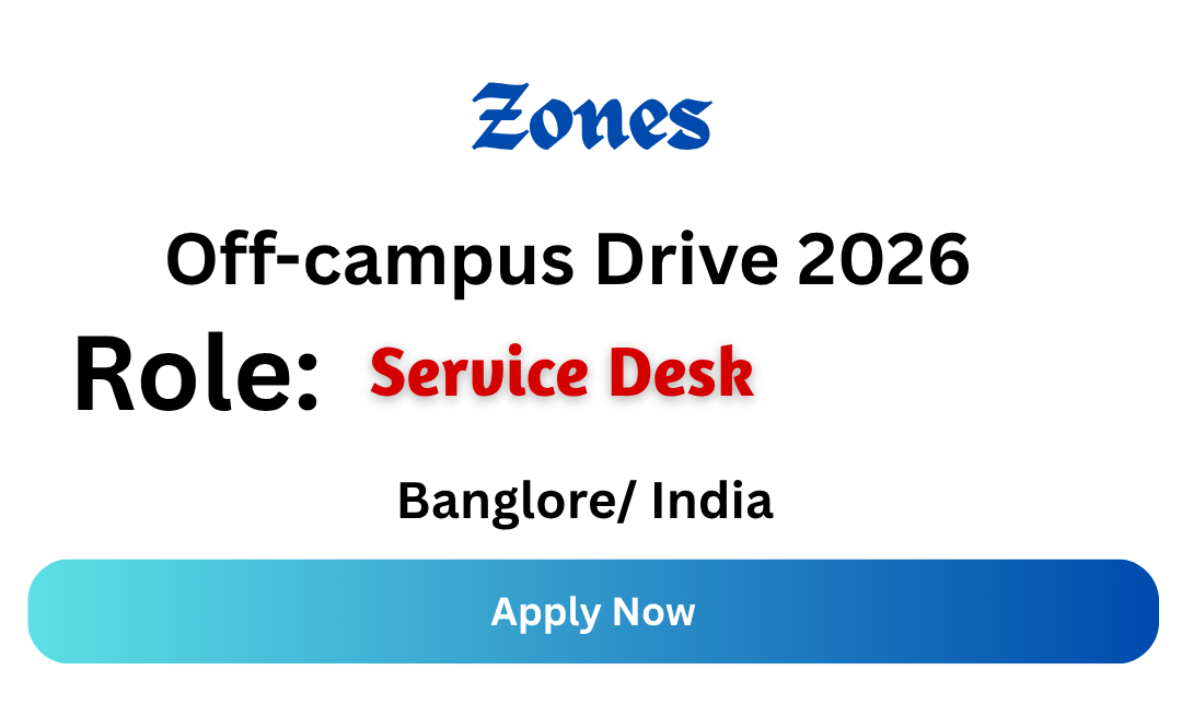 Zones Off-campus Drive 2026