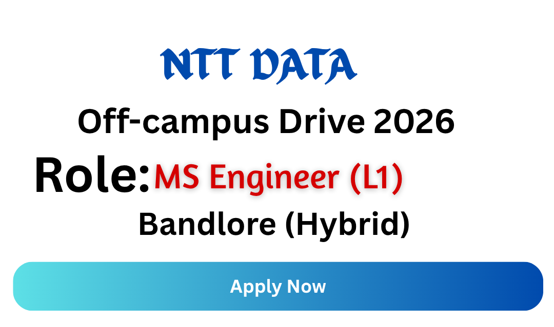 NTT DATA Off-campus Drive 2026