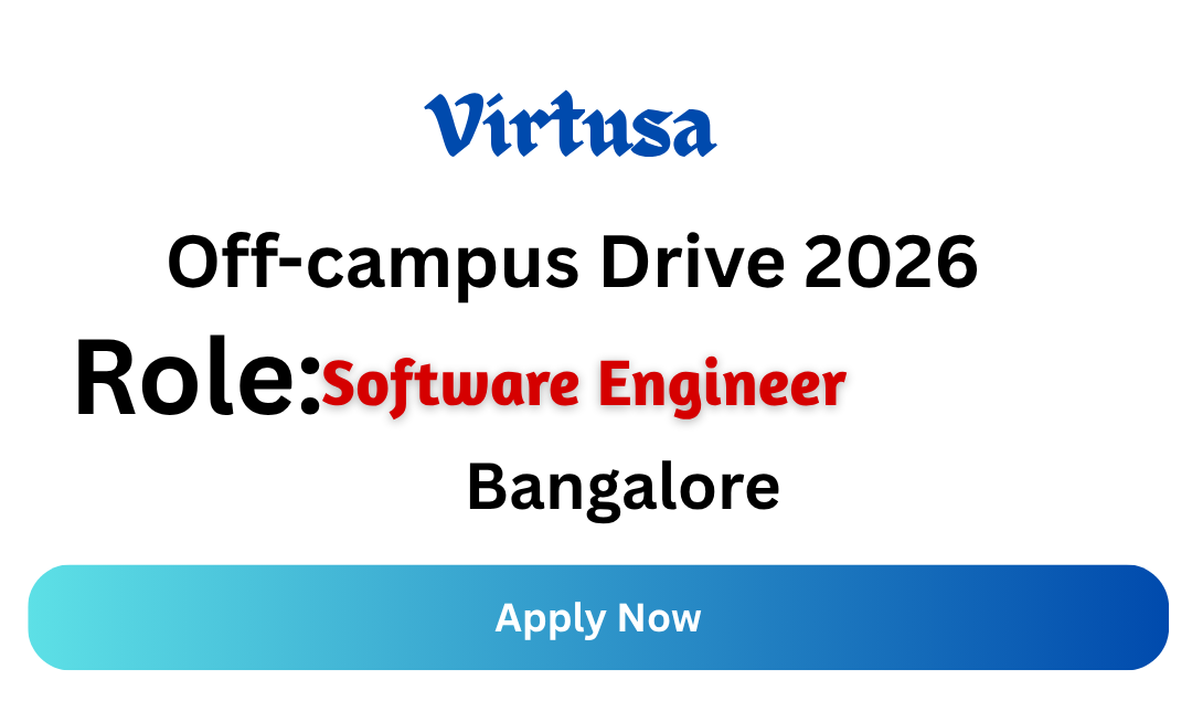 Virtusa Off-campus Drive 2026
