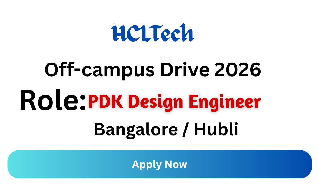 HCLTech Off-campus Drive 2026