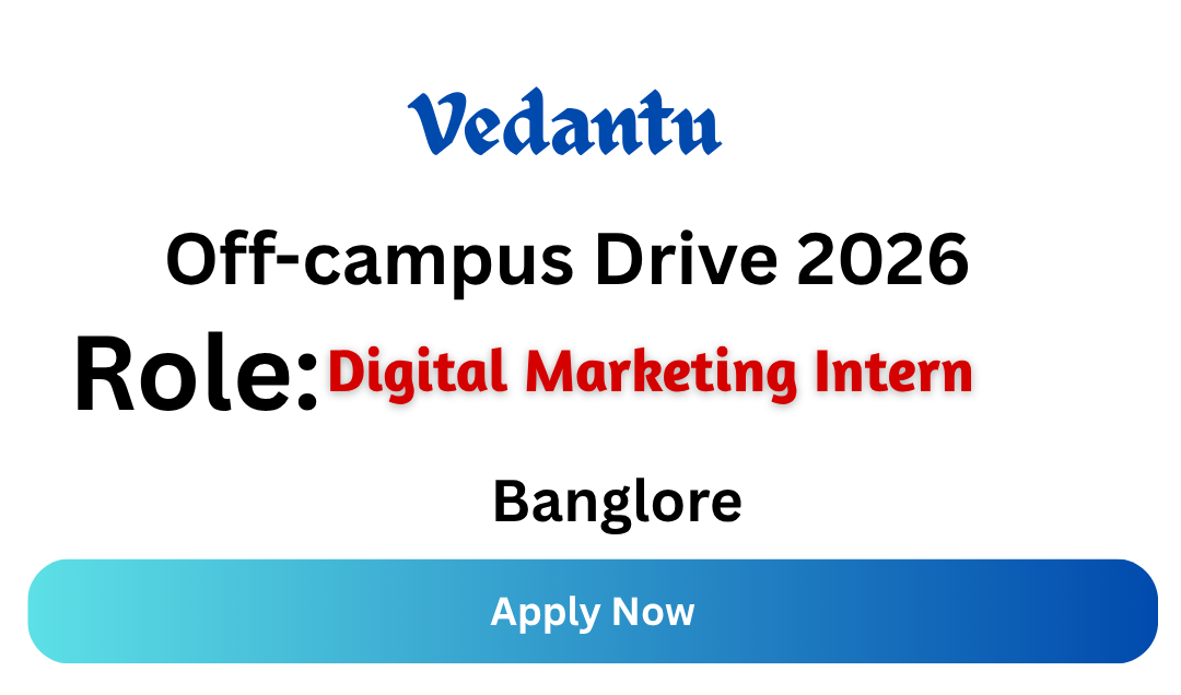 Vedantu Off-campus Drive 2026