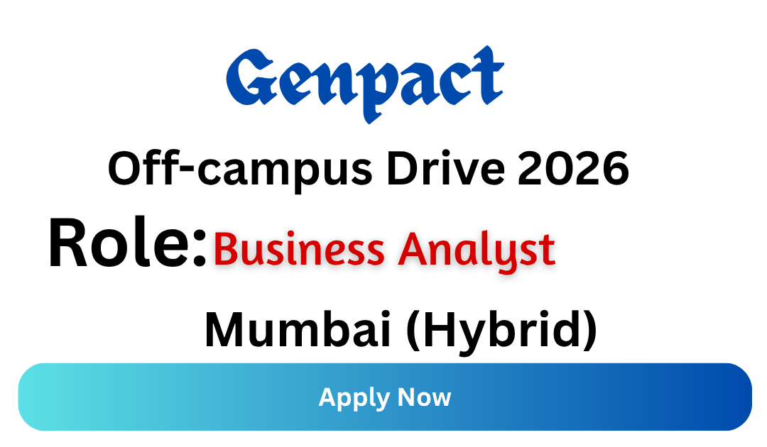 Genpact Off-campus Drive 2026