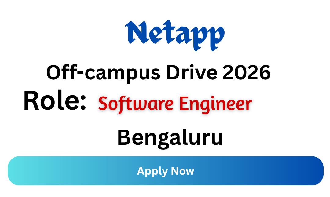 Netapp Off-campus Drive 2026