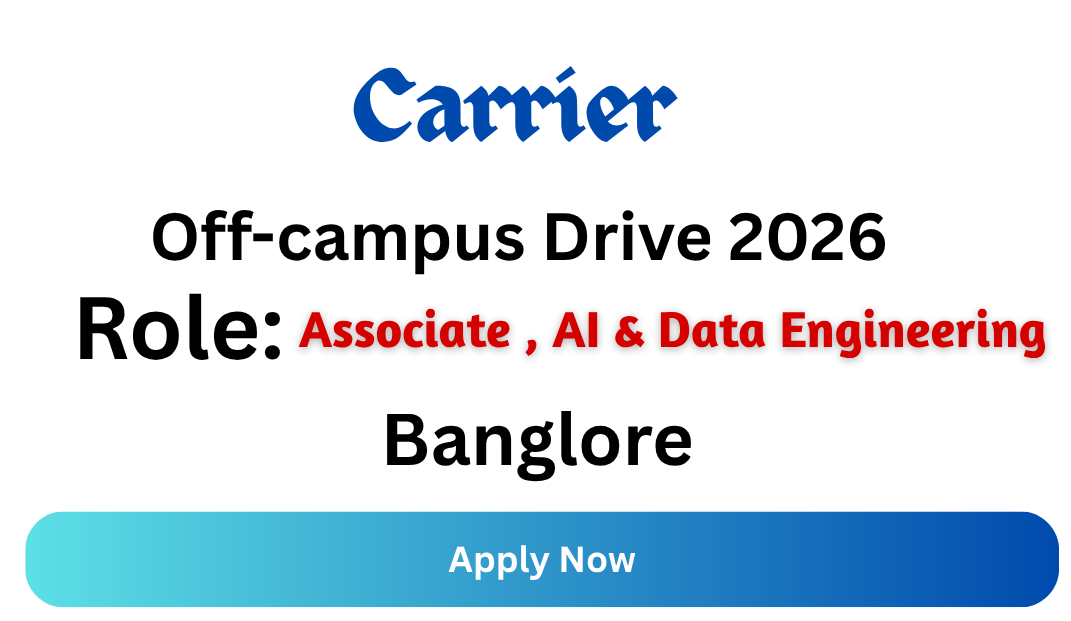 Carrier Off-campus Drive 2026