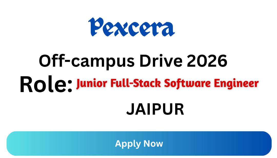 Pexcera Off-campus Drive 2026