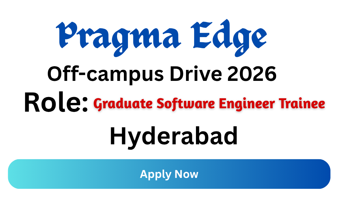 Pragma Edge Off-campus Drive 2026