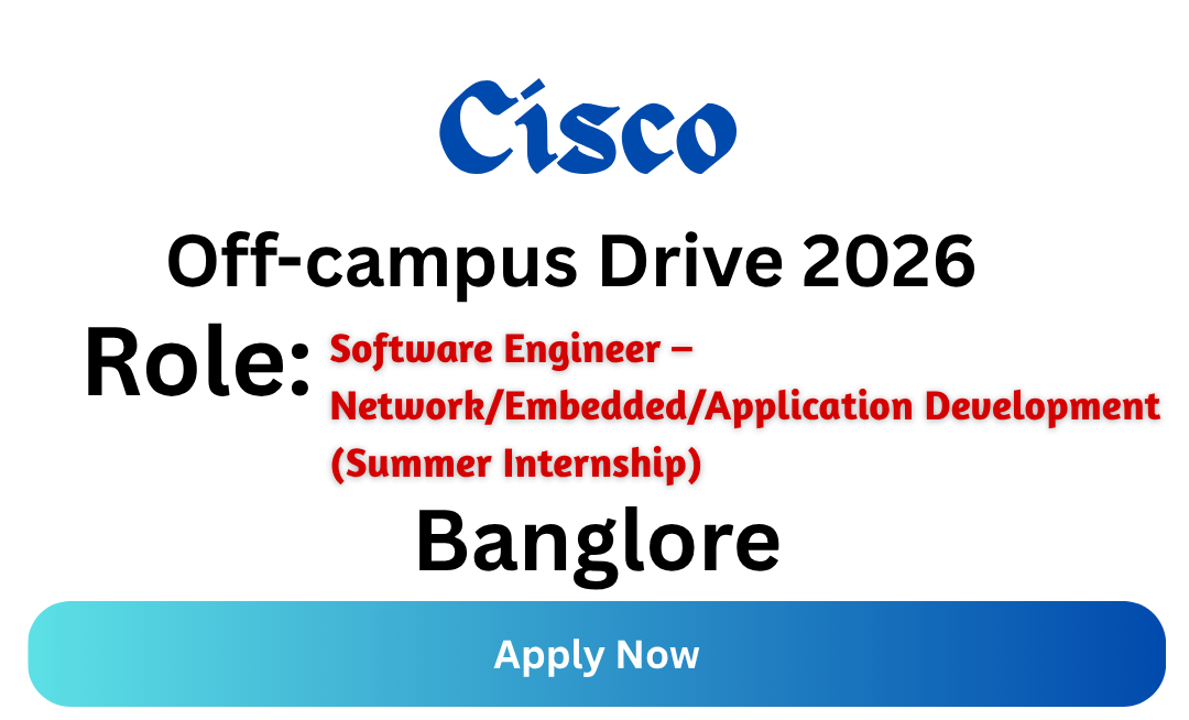 Cisco Off-campus Drive 2026