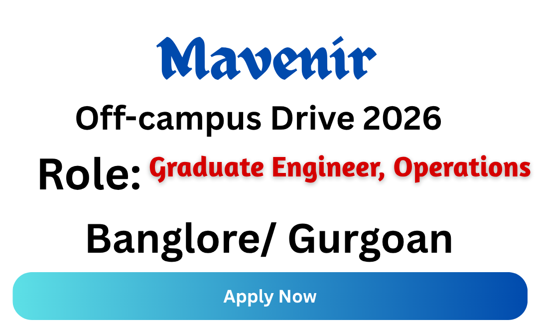 Mavenir Off-campus Drive 2026