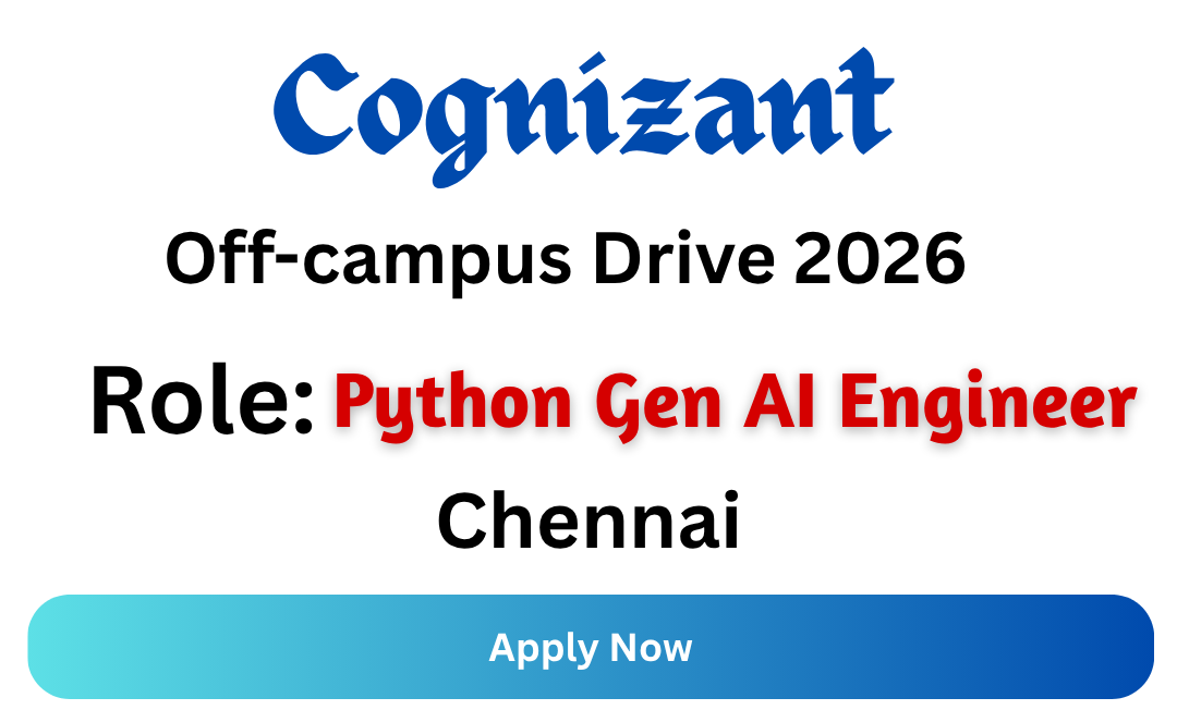 Cognizant Off-campus Drive 2026