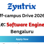 Zyntrix Off-campus Drive 2026
