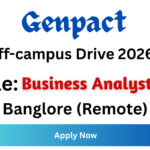Genpact Off-campus Drive 2026