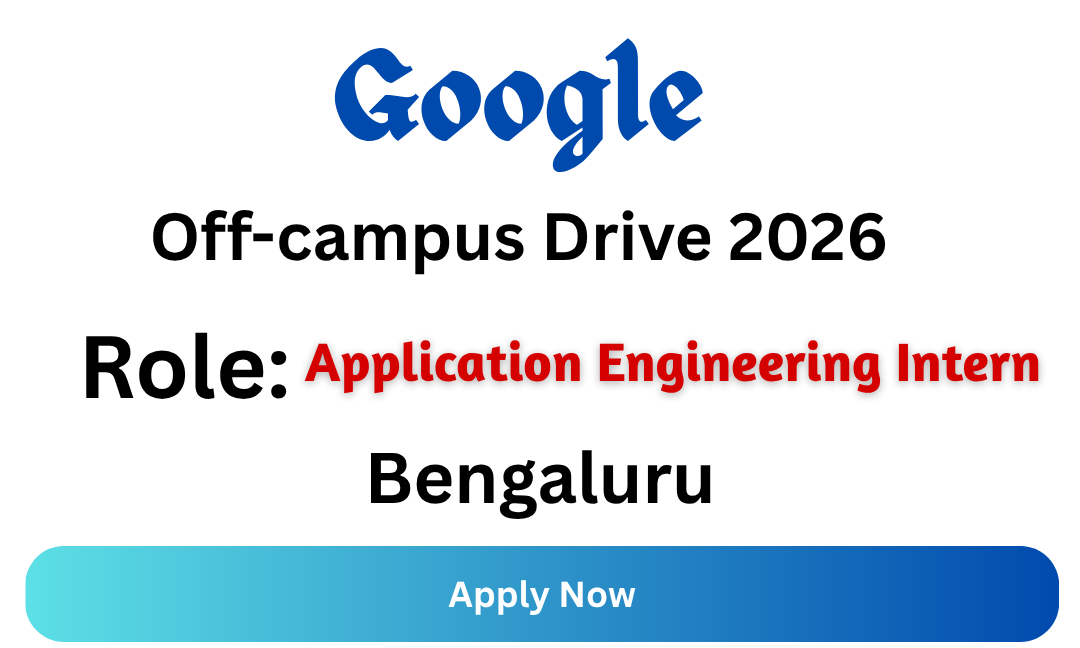 Google Off-campus Drive 2026
