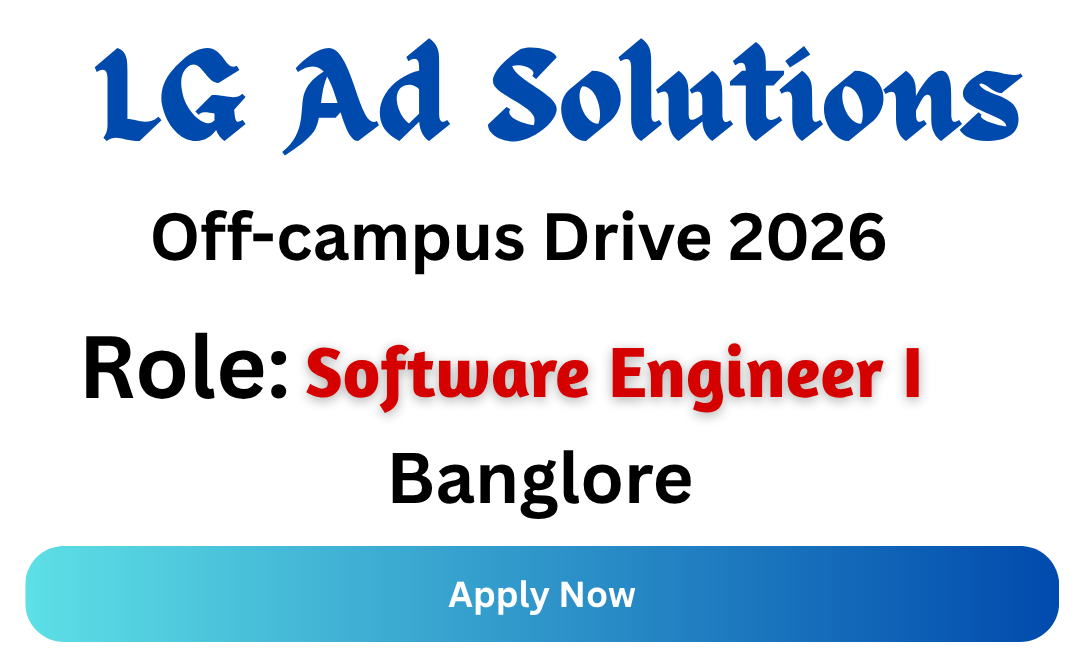 LG Ad Solutions Off-campus Drive 2026
