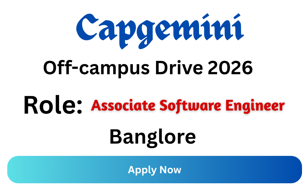 Capgemini Off-campus Drive 2026