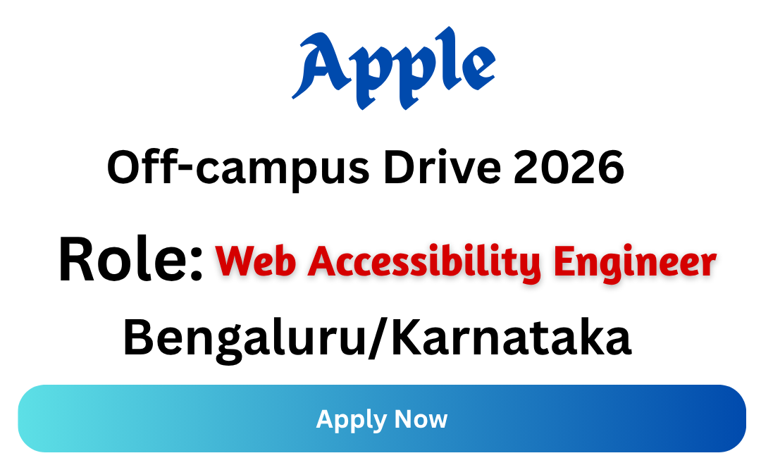 Apple Off-campus Drive 2026