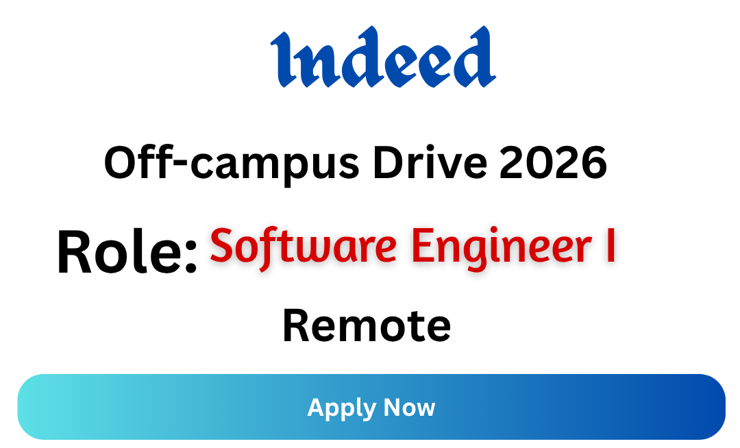 Indeed Off-campus Drive 2026