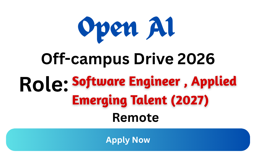 Open AI Off-campus Drive 2026