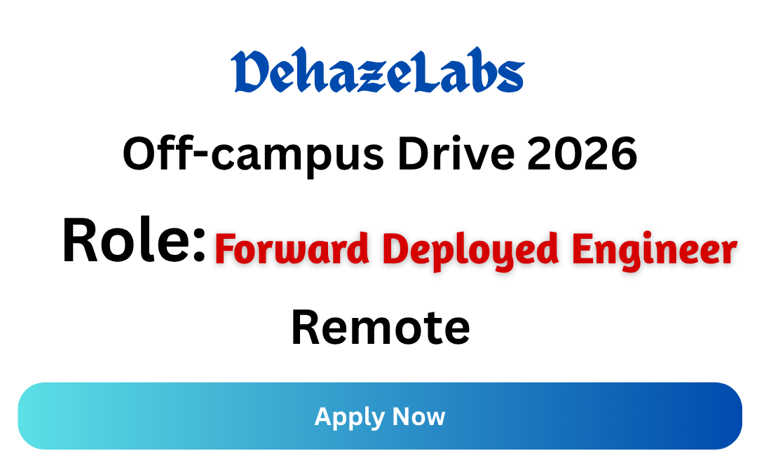 DehazeLabs Off-campus Drive 2026