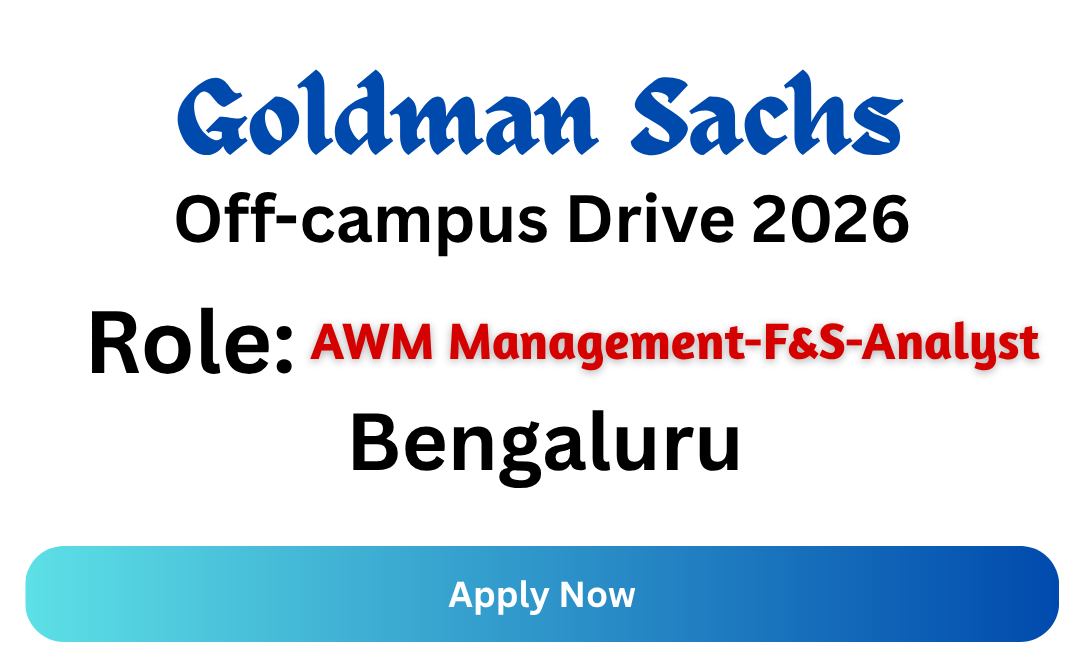Goldman Sachs Off-campus Drive 2026
