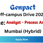 Genpact Off-campus Drive 2026