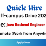 Quick Hire Off-campus Drive 2026
