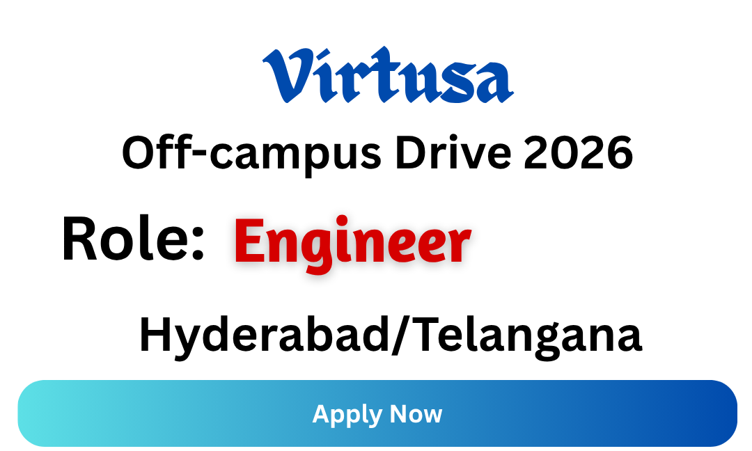 Virtusa Off-campus Drive 2026