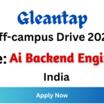 Gleantap Off-campus Drive 2026