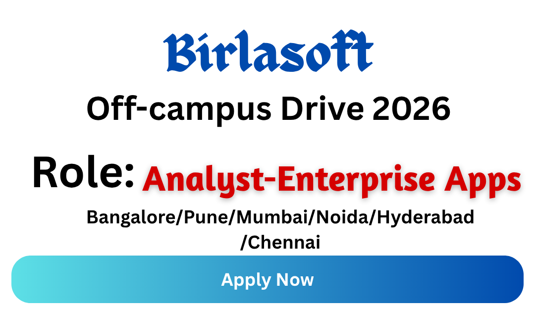 Birlasoft Off-campus Drive 2026