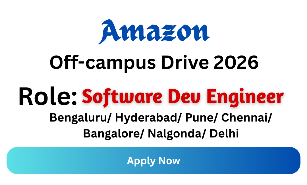 Amazon Off-campus Drive 2026
