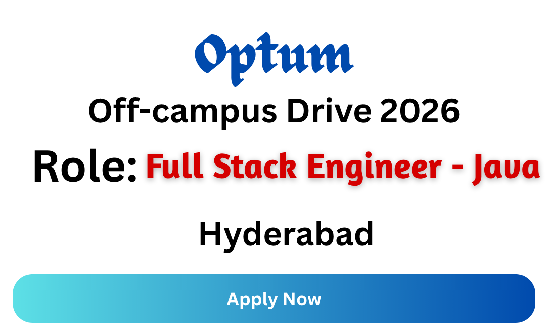 Optum Off-campus Drive 2026