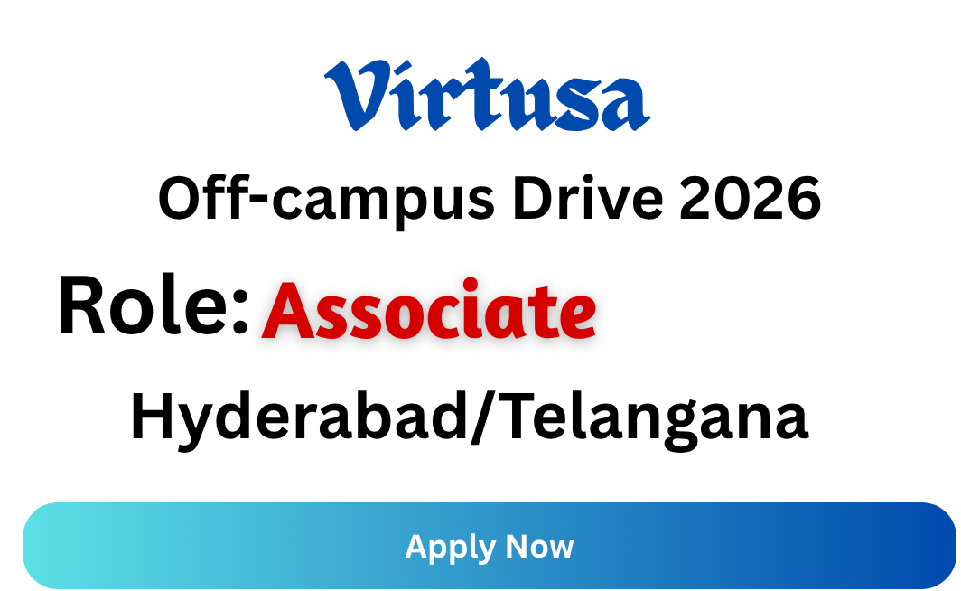 Virtusa Off-campus Drive 2026