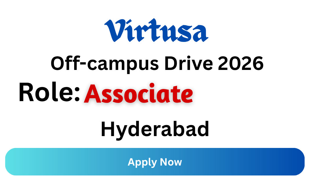 Virtusa Off-campus Drive 2026
