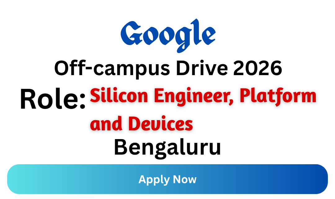 Google Off-campus Drive 2026