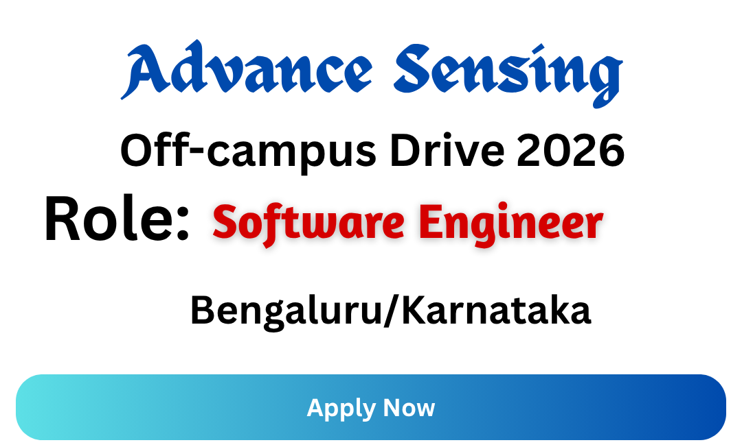 Advance Sensing Off-campus Drive 2026