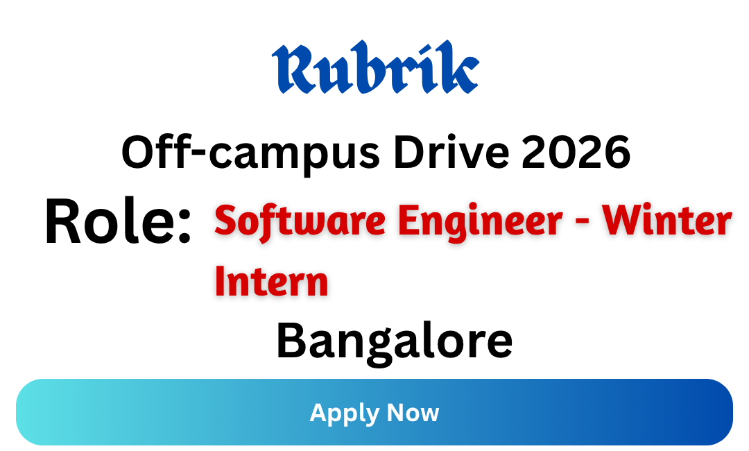Rubrik Off-campus Drive 2026