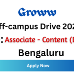 Groww Off-campus Drive 2026