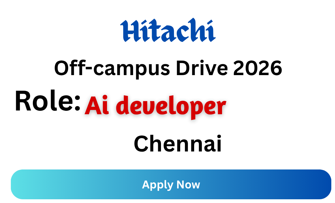 Hitachi Off-campus Drive 2026