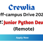 Crewlia Off-campus Drive 2026