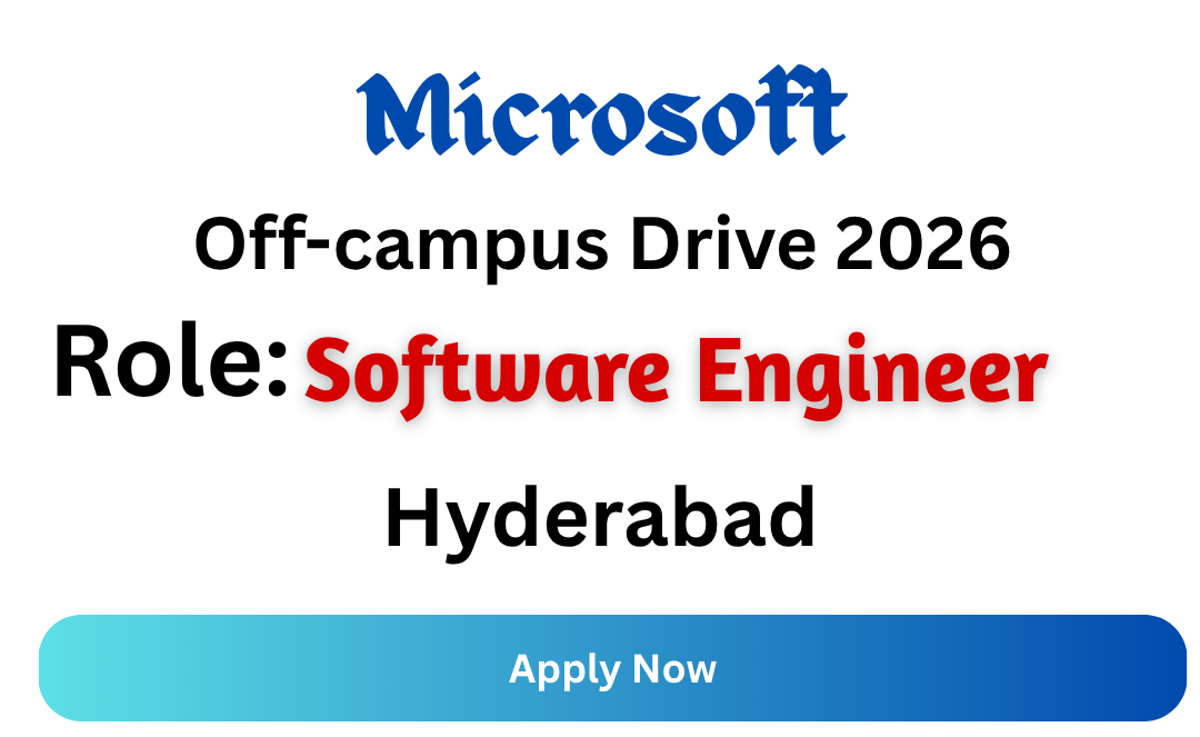 Microsoft Off-campus Drive 2026