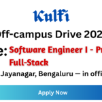 Kulfi Off-campus Drive 2026